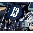 NEUF PAIRE PLAQUE LATERAL CAFE RACER