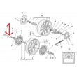 Axe de roue avant ducati origine multiples models 81910431A